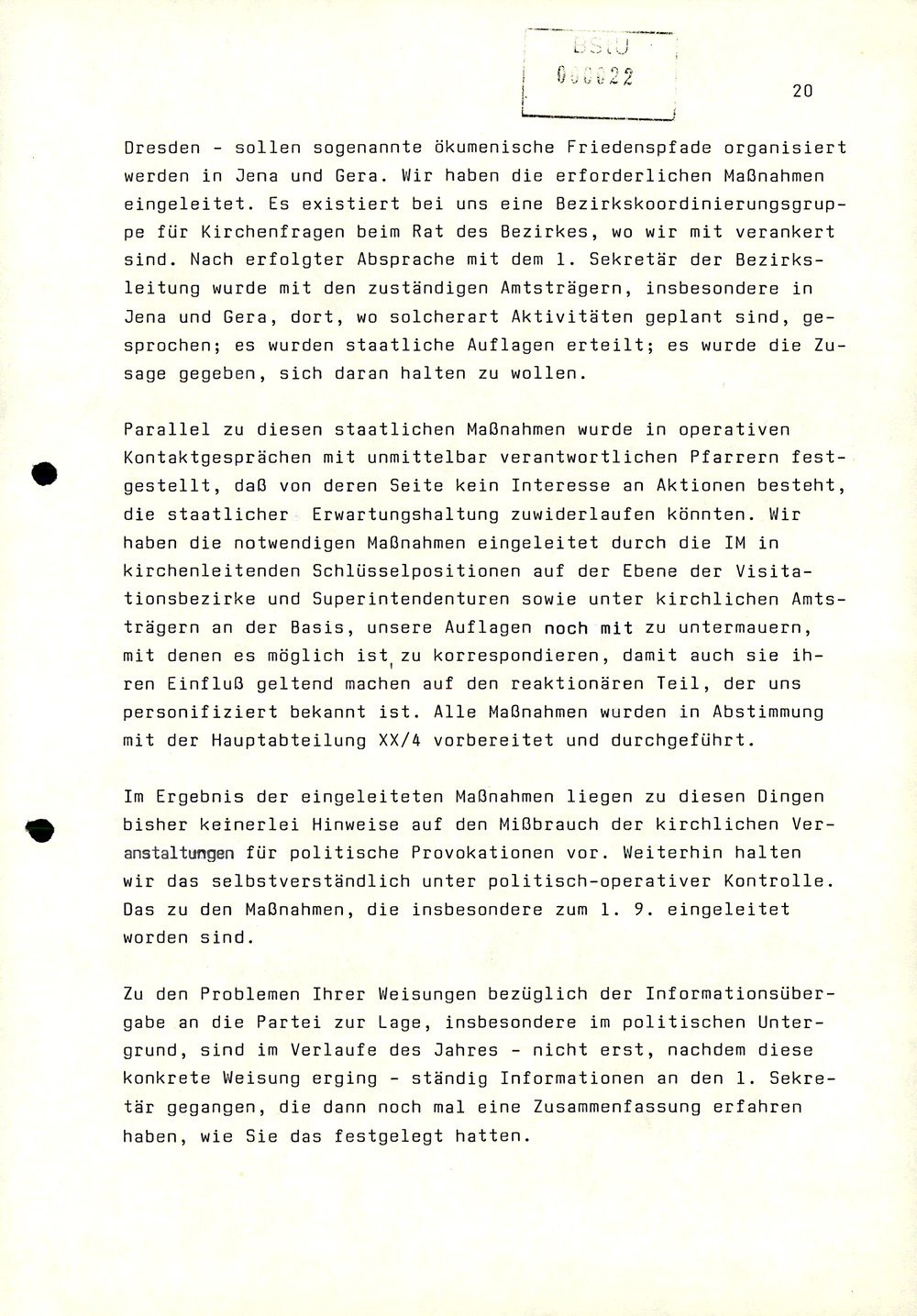 Dienstbesprechung zwischen Mielke und den Chefs der Bezirksverwaltungen