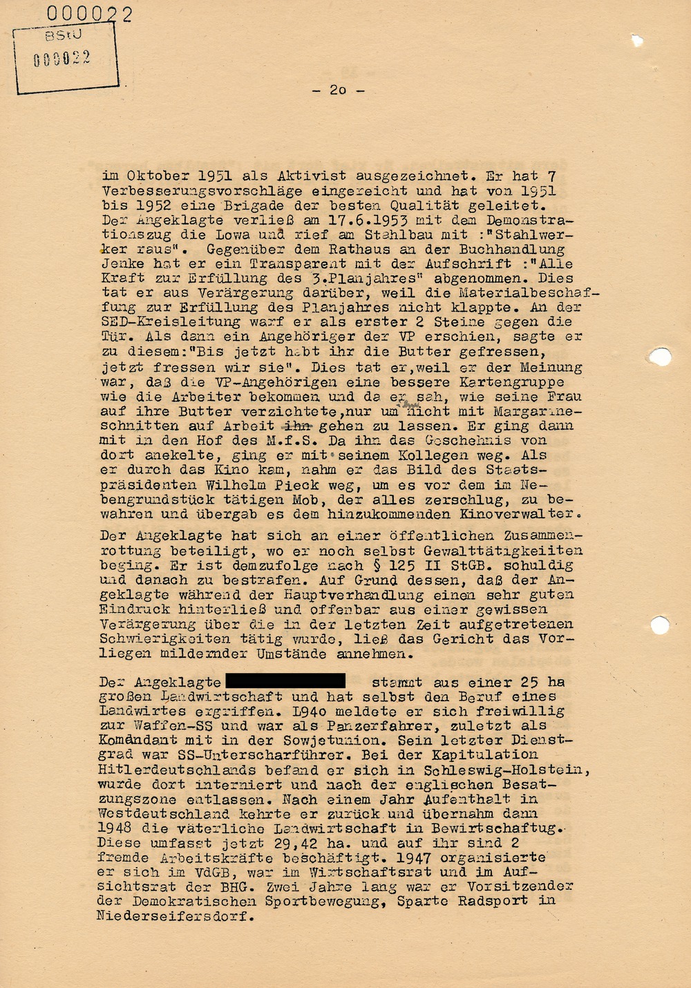 Urteil des Bezirksgerichts Dresden gegen Beteiligte am Volksaufstand