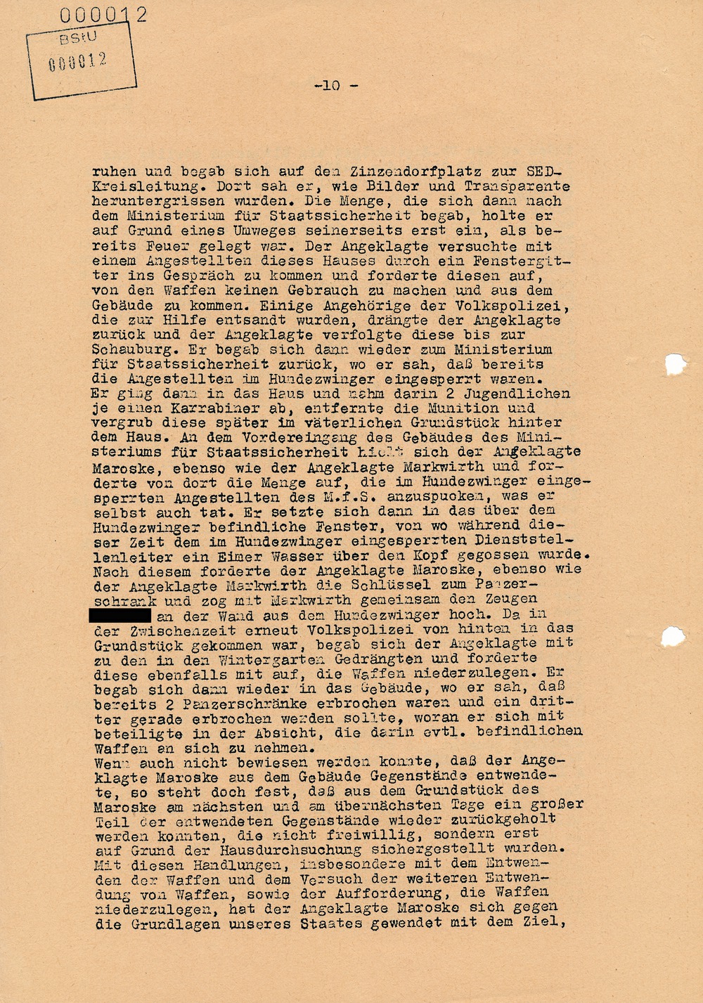 Urteil des Bezirksgerichts Dresden gegen Beteiligte am Volksaufstand