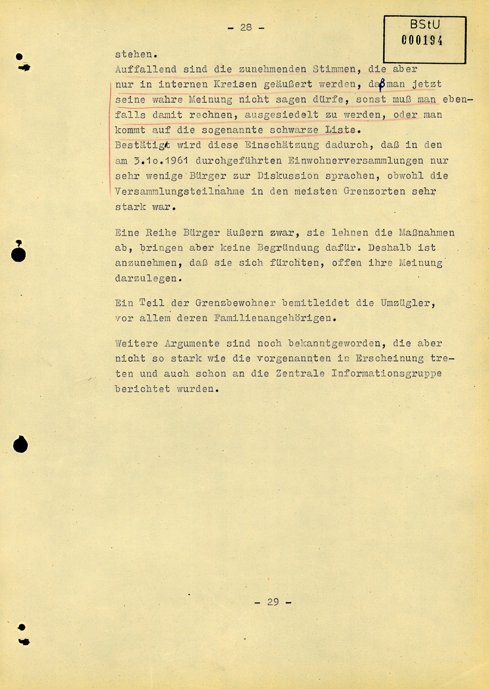 Abschlussbericht der Bezirksverwaltung Suhl zur Aktion "Festigung"