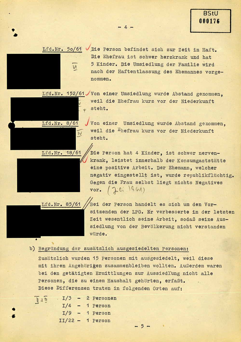 Abschlussbericht der Bezirksverwaltung Suhl zur Aktion "Festigung"