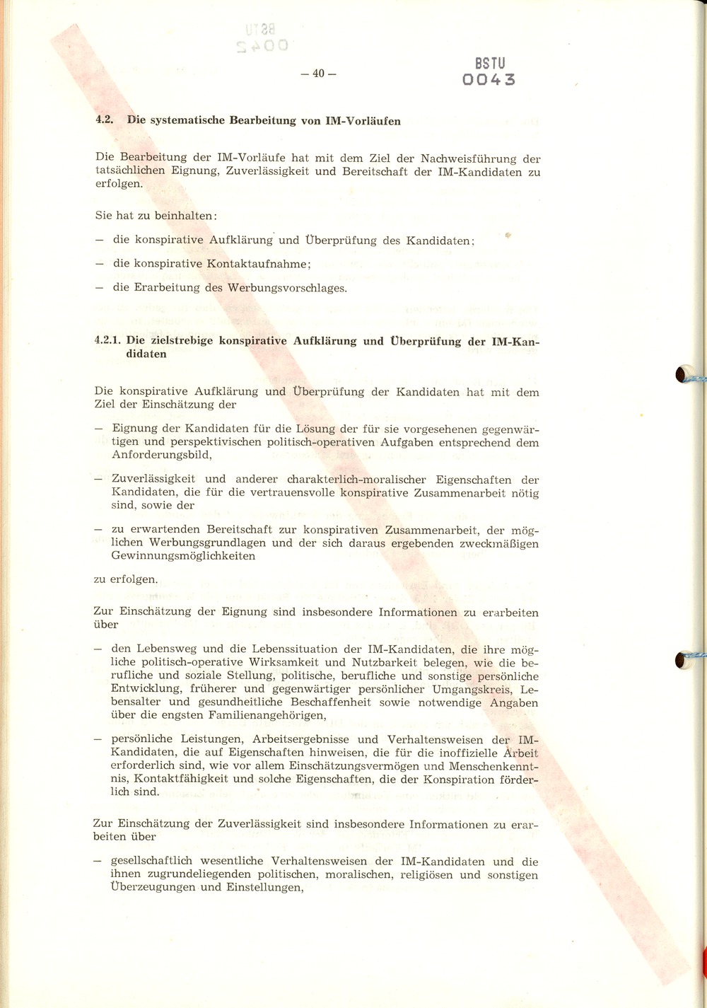 Richtlinie 1/79 für die Arbeit mit Inoffiziellen Mitarbeitern und Gesellschaftlichen Mitarbeitern für Sicherheit