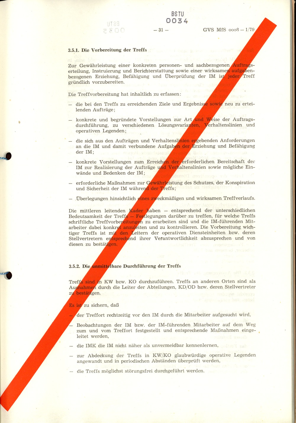 Richtlinie 1/79 für die Arbeit mit Inoffiziellen Mitarbeitern und Gesellschaftlichen Mitarbeitern für Sicherheit