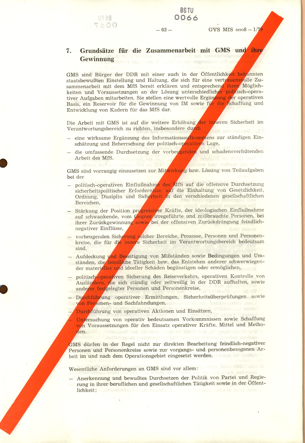 Richtlinie 1/79 für die Arbeit mit Inoffiziellen Mitarbeitern und Gesellschaftlichen Mitarbeitern für Sicherheit