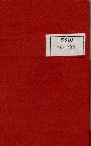SED-Mitgliedsbuch von Karl-Heinz Kurras