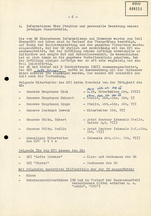 "Auskunftsbericht" vom 8. Juni 1967 über Karl-Heinz Kurras alias GM "Otto Bohl"