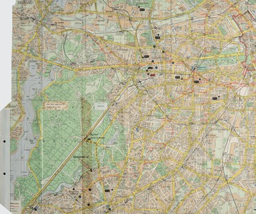 Karte der MfS-Spezialkräfte (AGM/S) zur Entführung von Peter Lorenz
