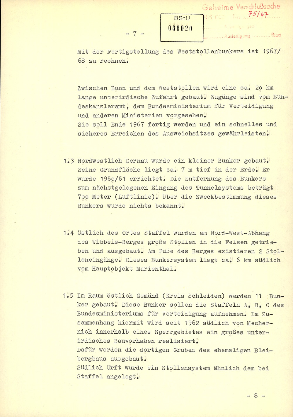 Regierungsbunker im Ahrtal