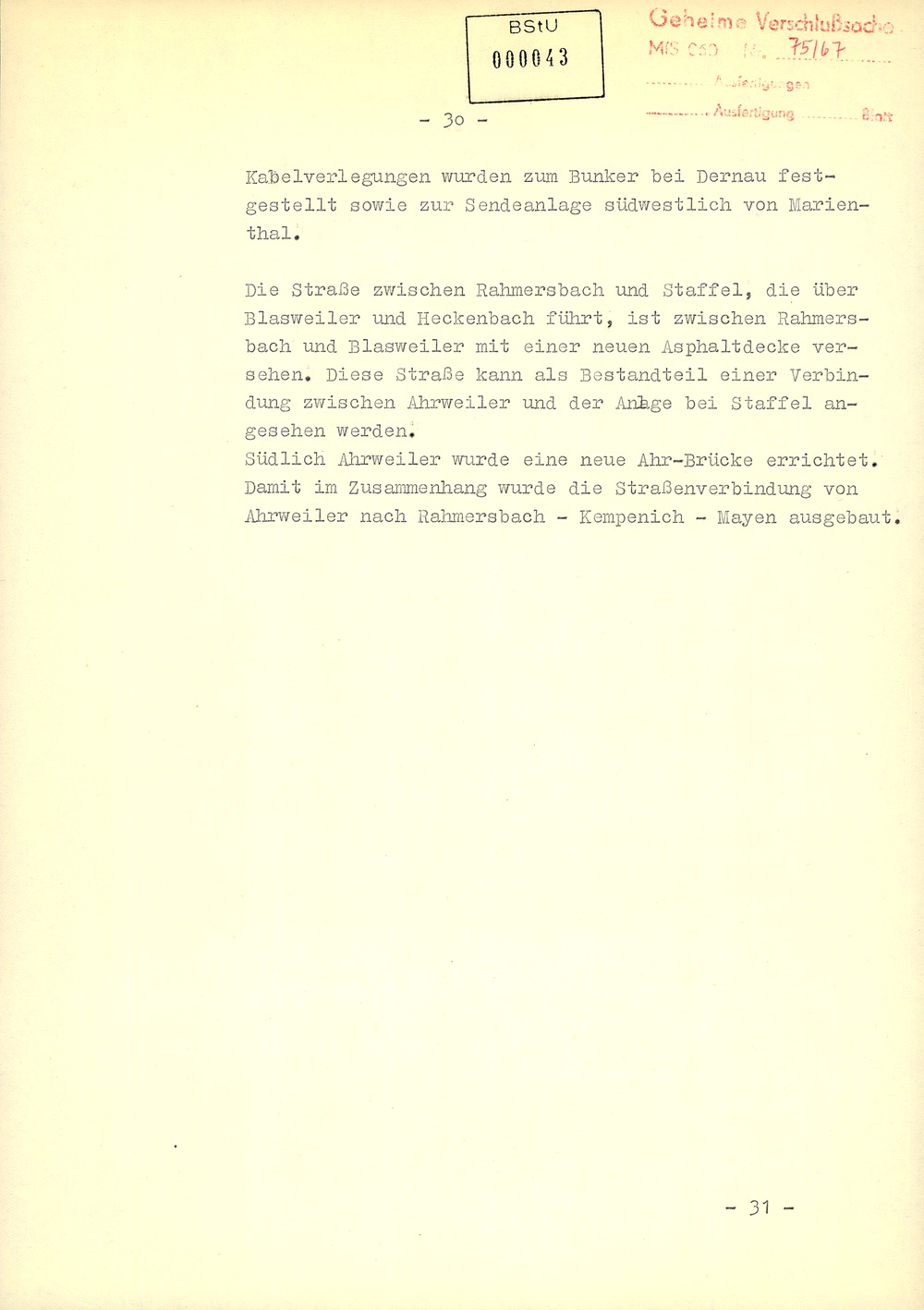 Regierungsbunker im Ahrtal