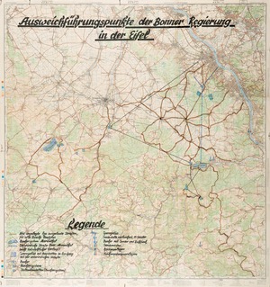 Landkarte zum Regierungsbunker im Ahrtal