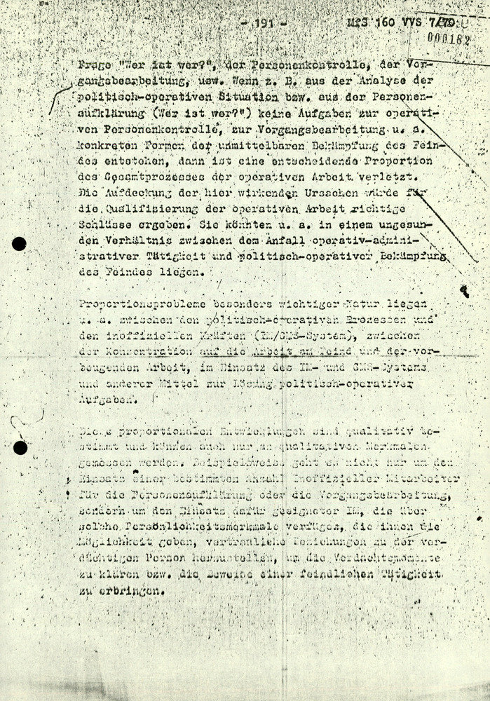 Dissertation "Die Planung der politisch-operativen Arbeit im Ministerium für Staatssicherheit"