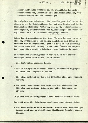 Dissertation "Die Planung der politisch-operativen Arbeit im Ministerium für Staatssicherheit"