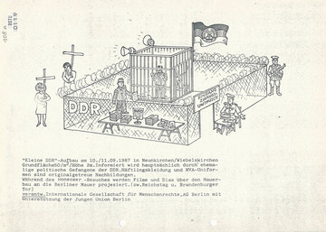 Information der BV Cottbus anlässlich Honeckers Besuch in Wiebelskirchen