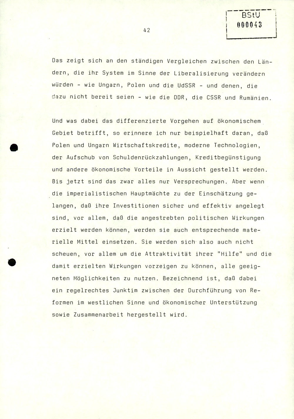 Referat Erich Mielkes zur Auswertung der 8. Tagung des Zentralkomitees der SED