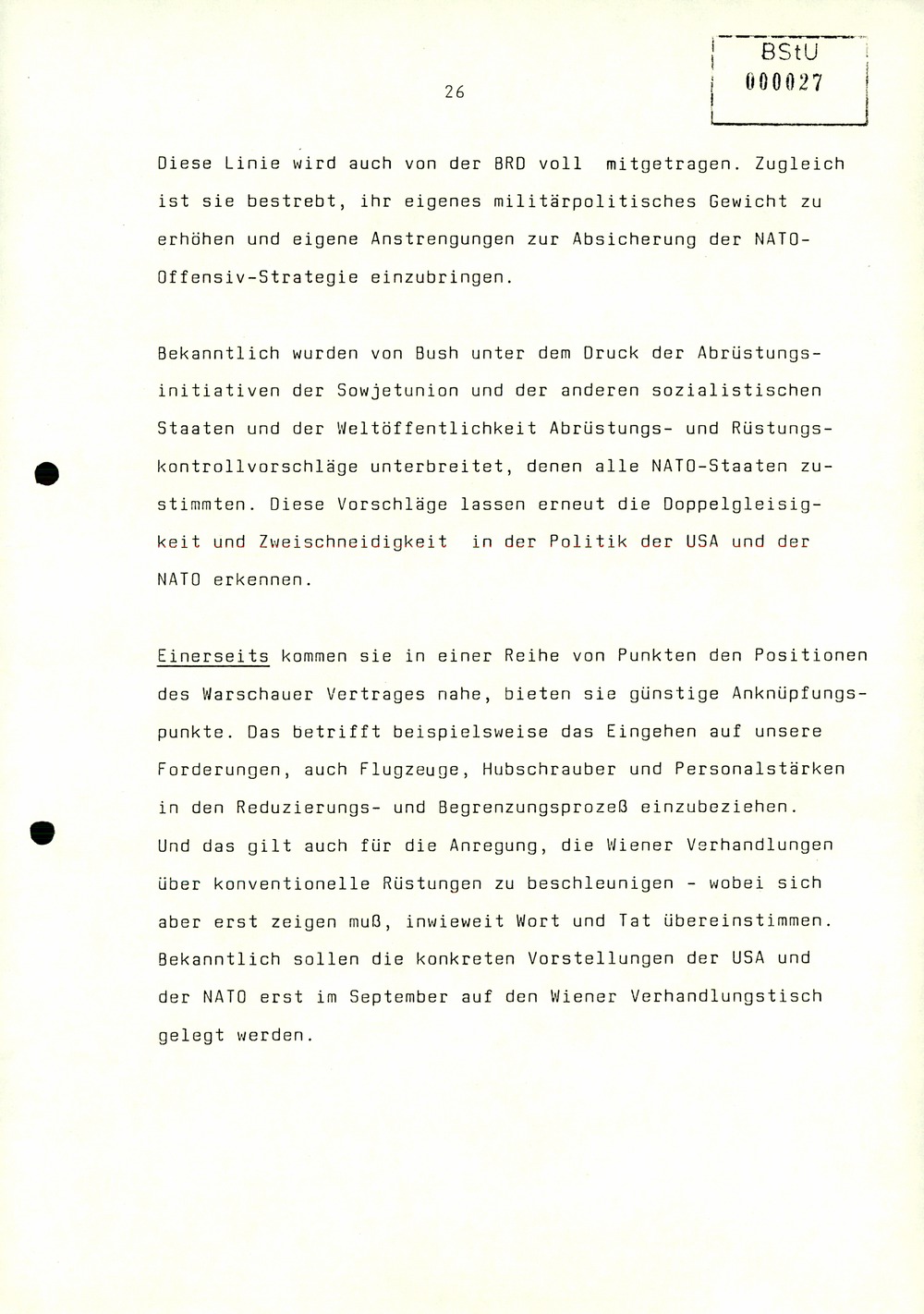 Referat Erich Mielkes zur Auswertung der 8. Tagung des Zentralkomitees der SED