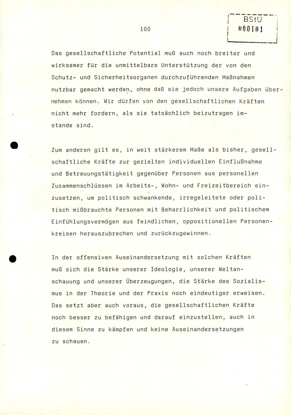 Referat Erich Mielkes zur Auswertung der 8. Tagung des Zentralkomitees der SED