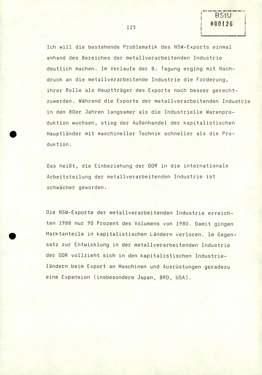 Referat Erich Mielkes zur Auswertung der 8. Tagung des Zentralkomitees der SED