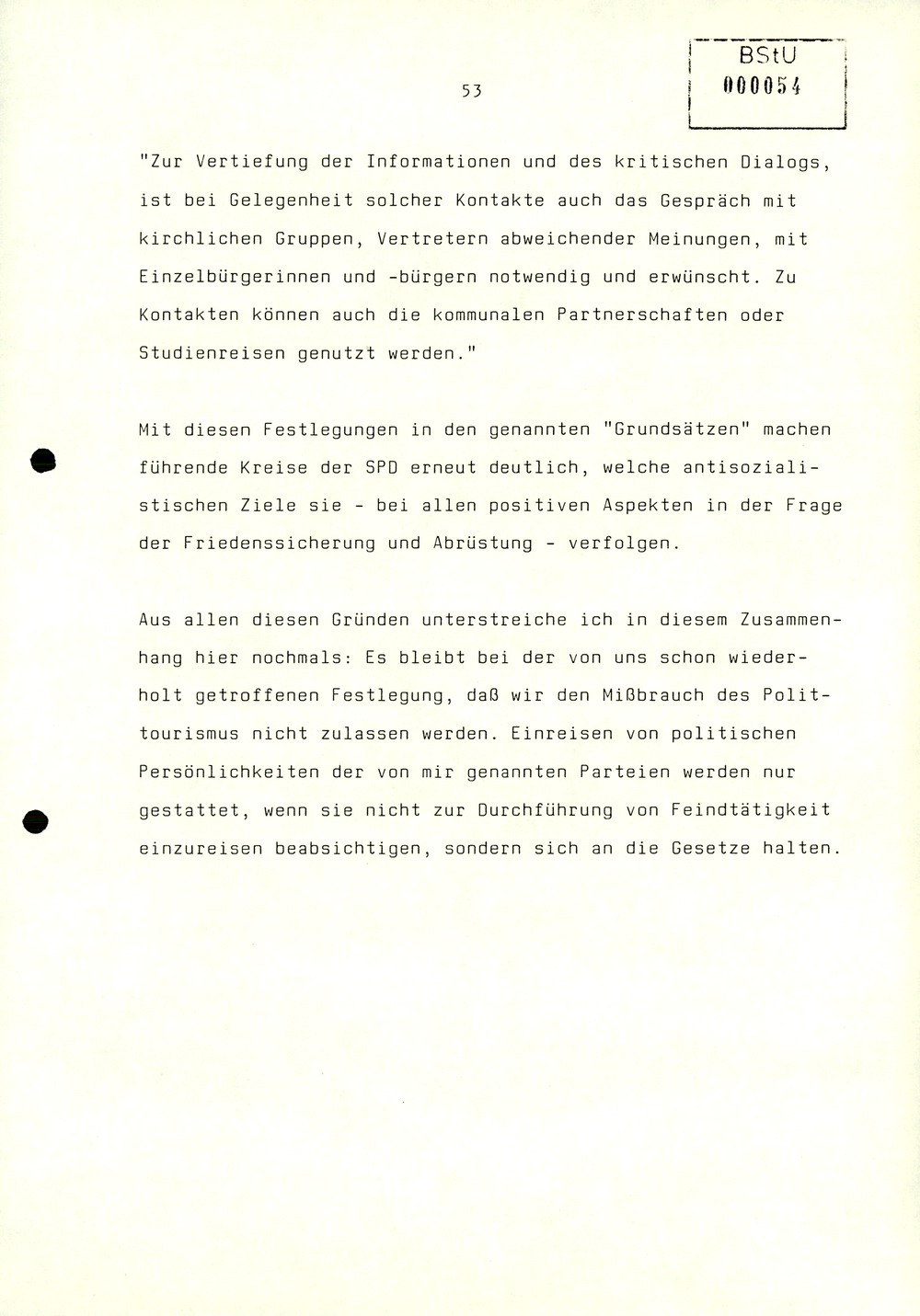 Referat Erich Mielkes zur Auswertung der 8. Tagung des Zentralkomitees der SED