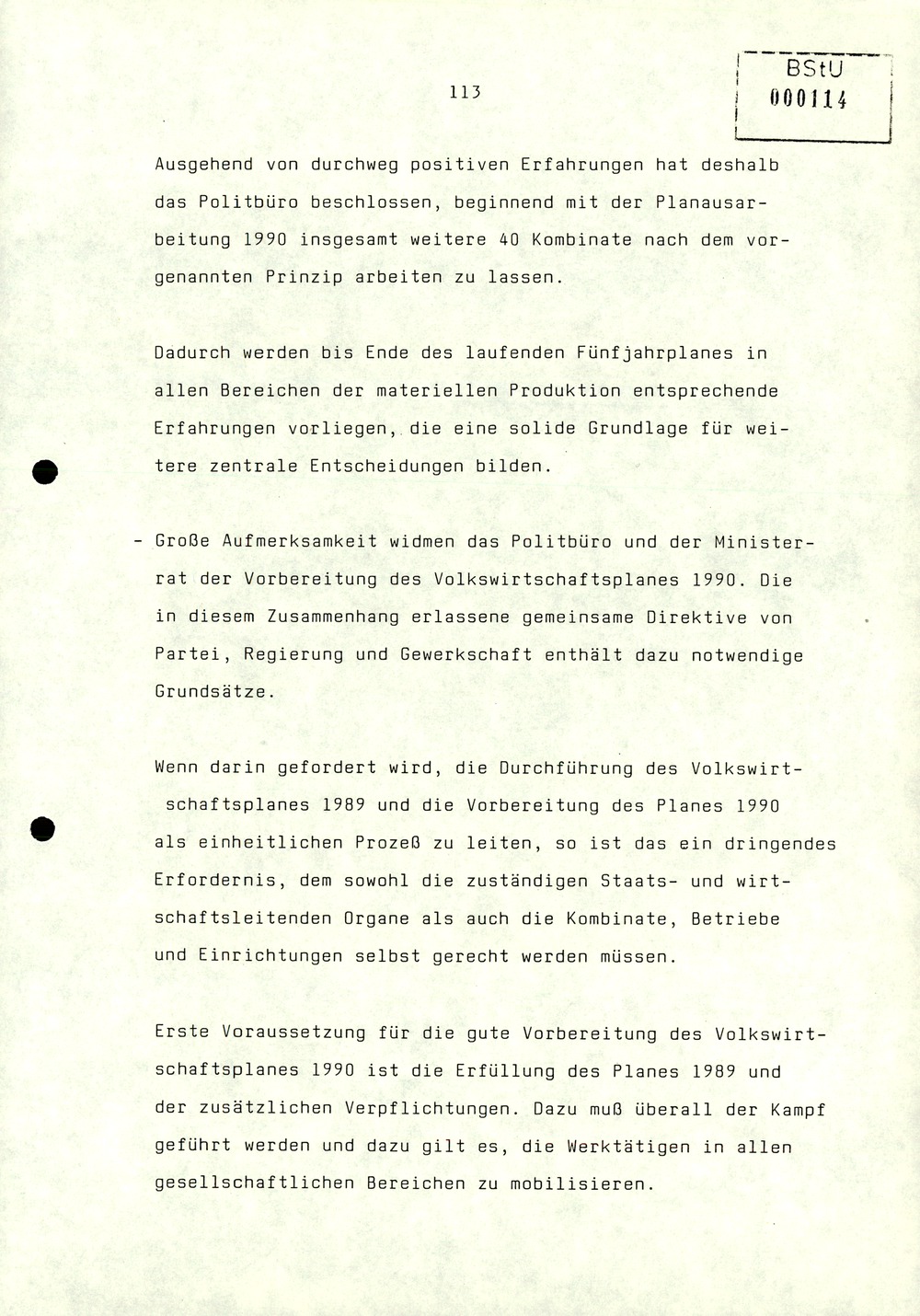 Referat Erich Mielkes zur Auswertung der 8. Tagung des Zentralkomitees der SED