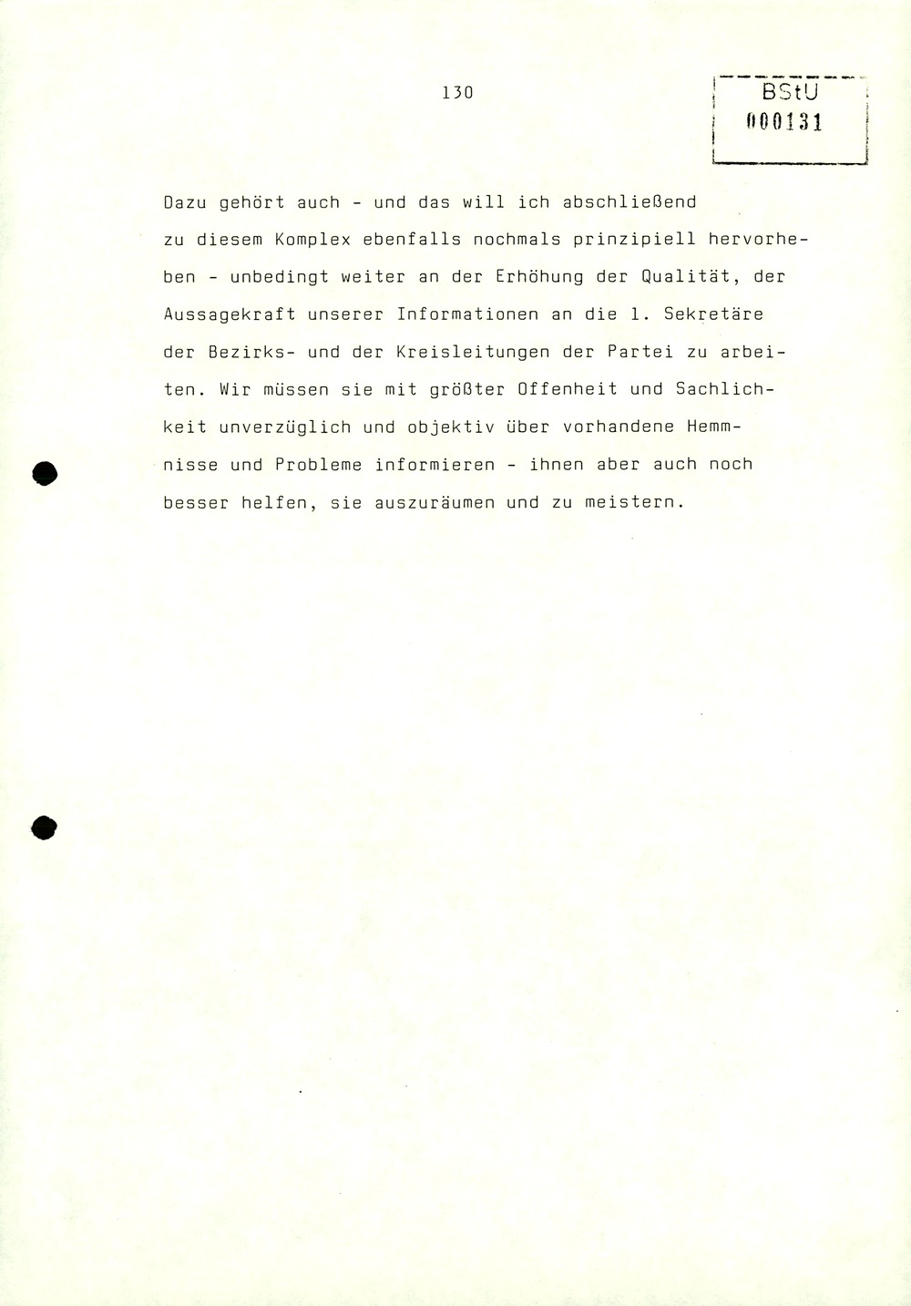 Referat Erich Mielkes zur Auswertung der 8. Tagung des Zentralkomitees der SED