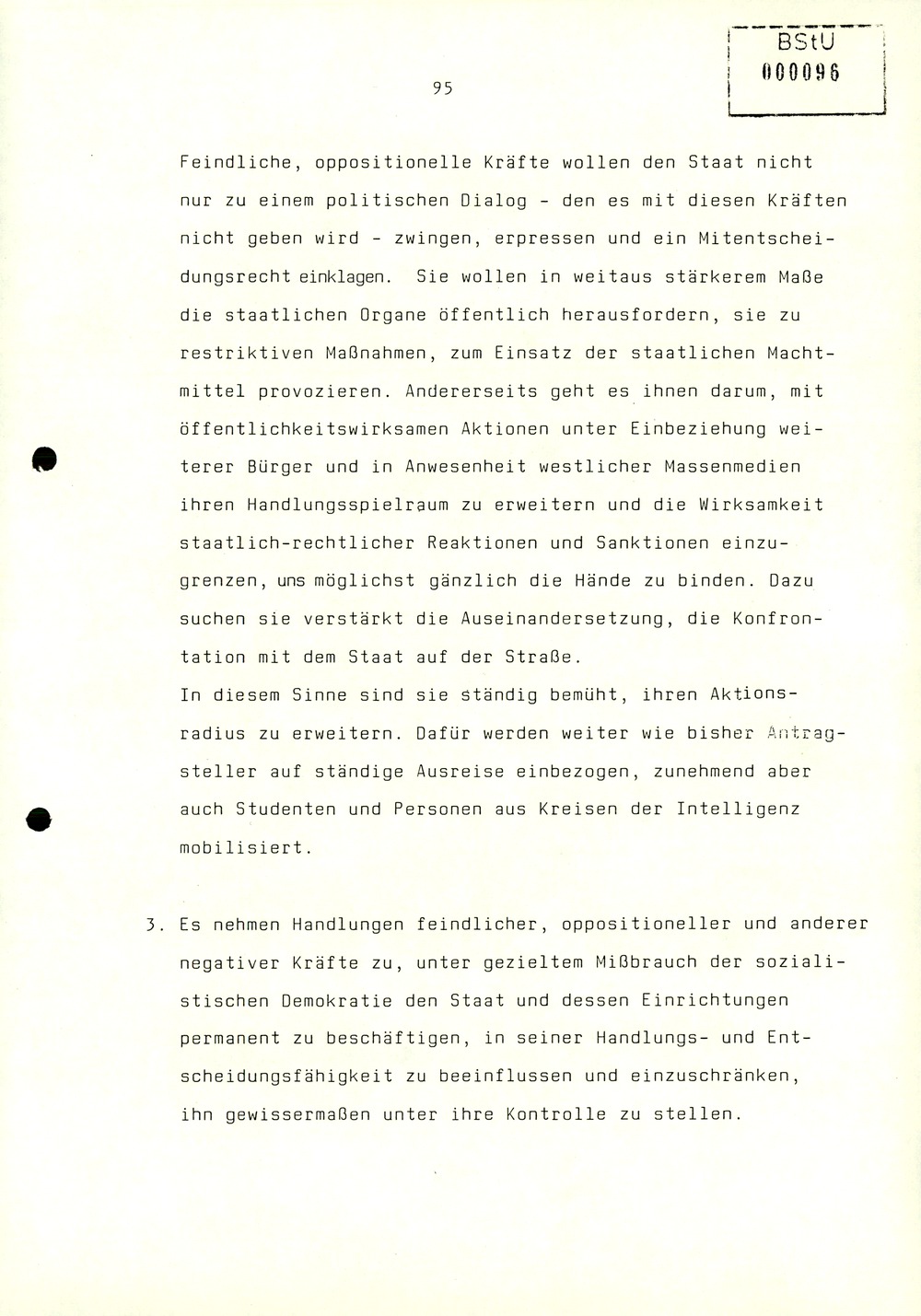 Referat Erich Mielkes zur Auswertung der 8. Tagung des Zentralkomitees der SED