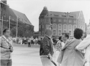 Demonstration der Aktion "Weißer Kreis" in Jena und Auflösung durch Volkspolizei im Juni 1983