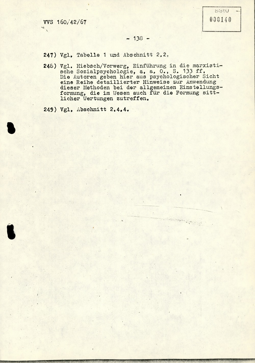 Dissertation "Die Wirksamkeit moralischer Faktoren im Verhalten der Bürger der DDR zur inoffiziellen Zusammenarbeit mit dem MfS"