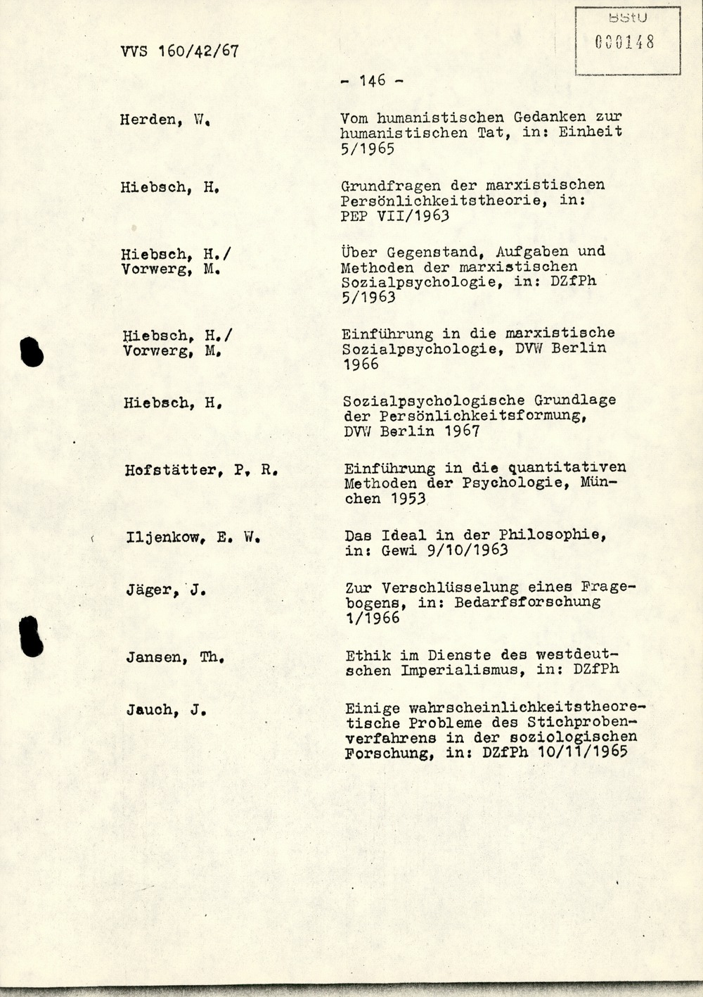 Dissertation "Die Wirksamkeit moralischer Faktoren im Verhalten der Bürger der DDR zur inoffiziellen Zusammenarbeit mit dem MfS"