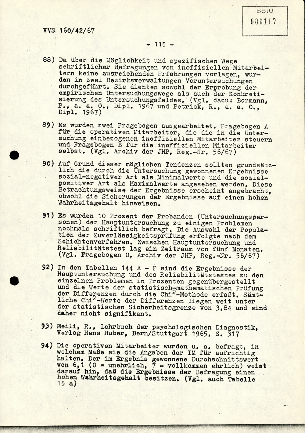 Dissertation "Die Wirksamkeit moralischer Faktoren im Verhalten der Bürger der DDR zur inoffiziellen Zusammenarbeit mit dem MfS"