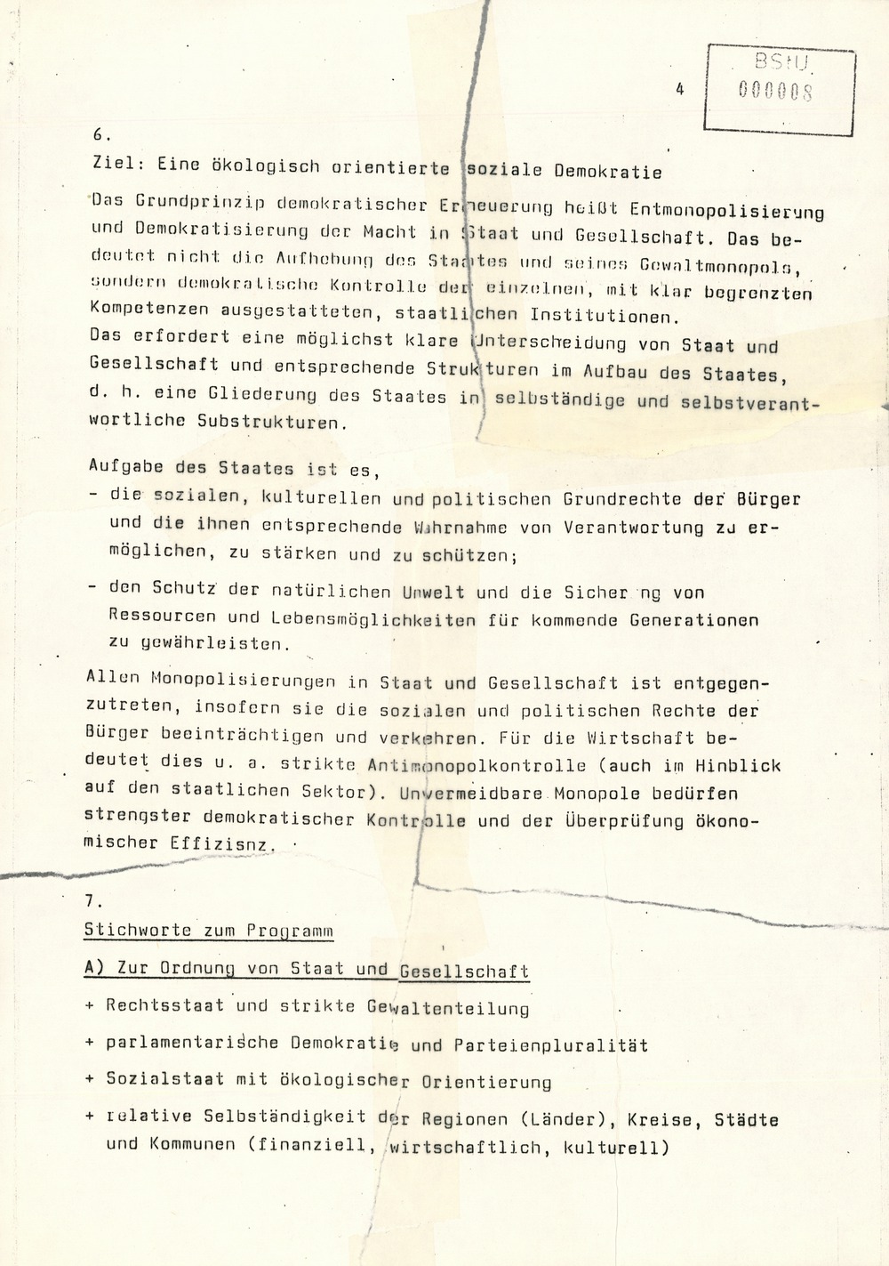 Strafrechtliche Einschätzung zum Aufruf der Initiativgruppe SDP