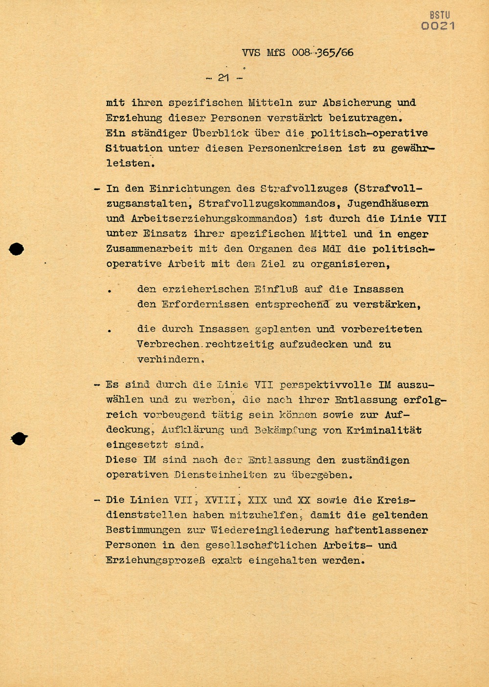 Dienstanweisung Nr. 4/66 zur "Bekämpfung politisch-ideologischer Diversion" unter Jugendlichen