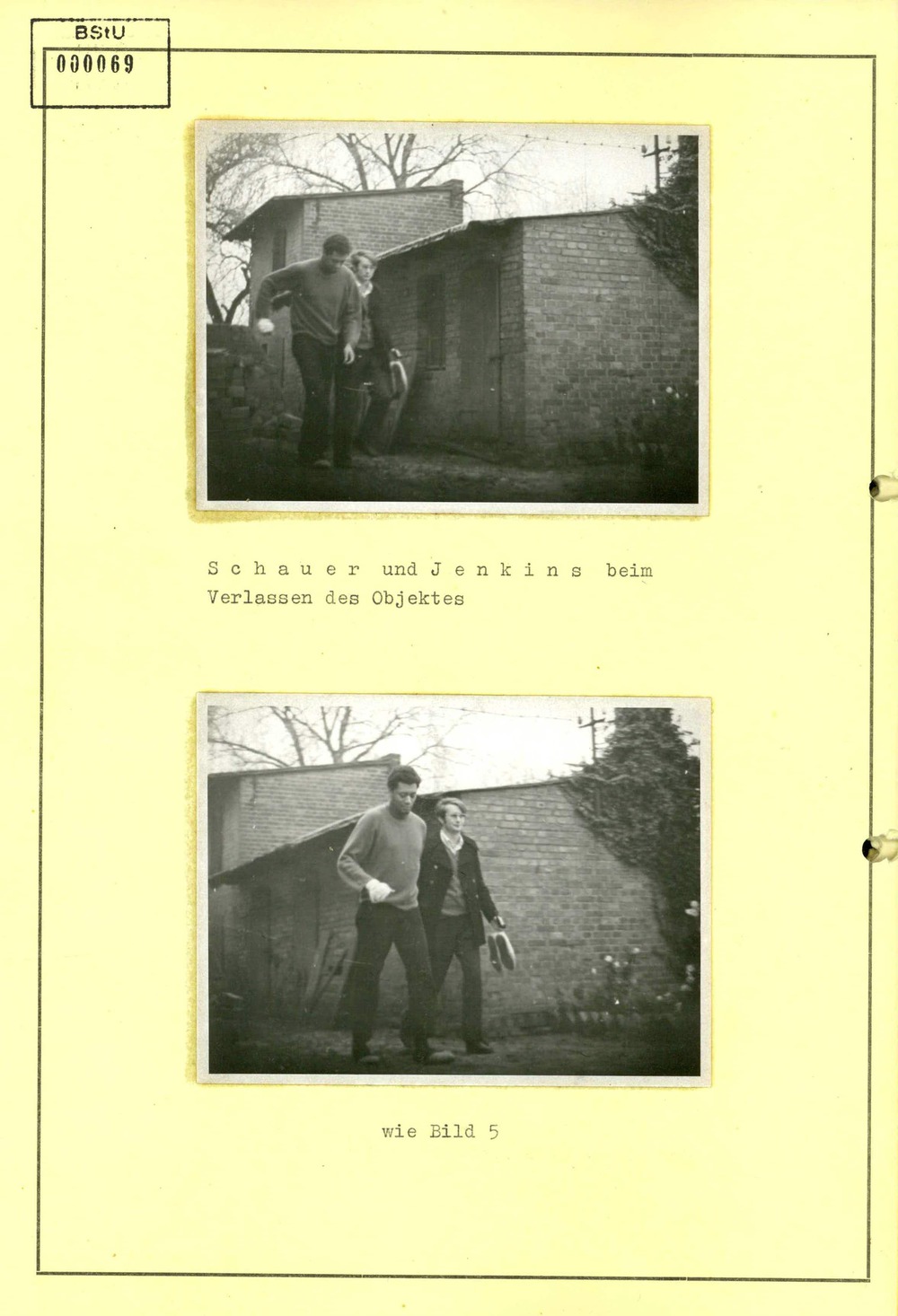 Anlagekarte mit Bildern zum Arbeitsvorgang "Schwarzer Panther"