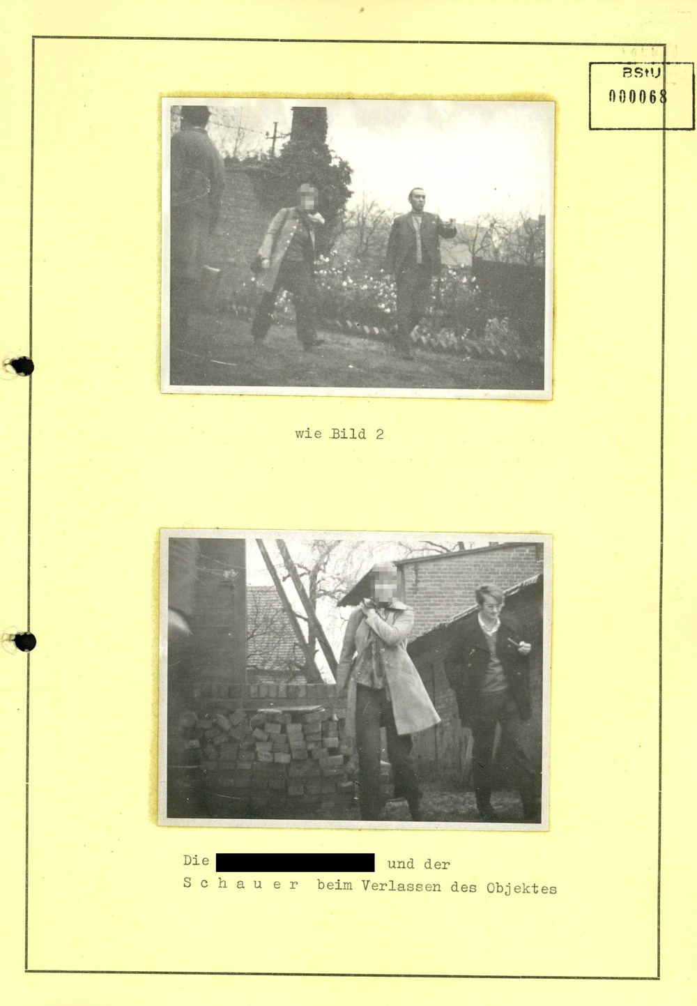 Anlagekarte mit Bildern zum Arbeitsvorgang "Schwarzer Panther"