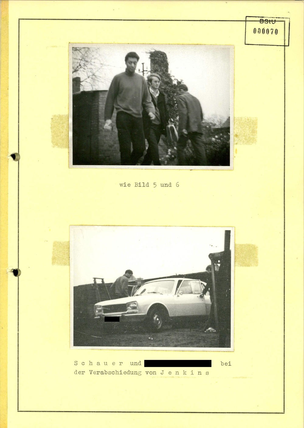 Anlagekarte mit Bildern zum Arbeitsvorgang "Schwarzer Panther"