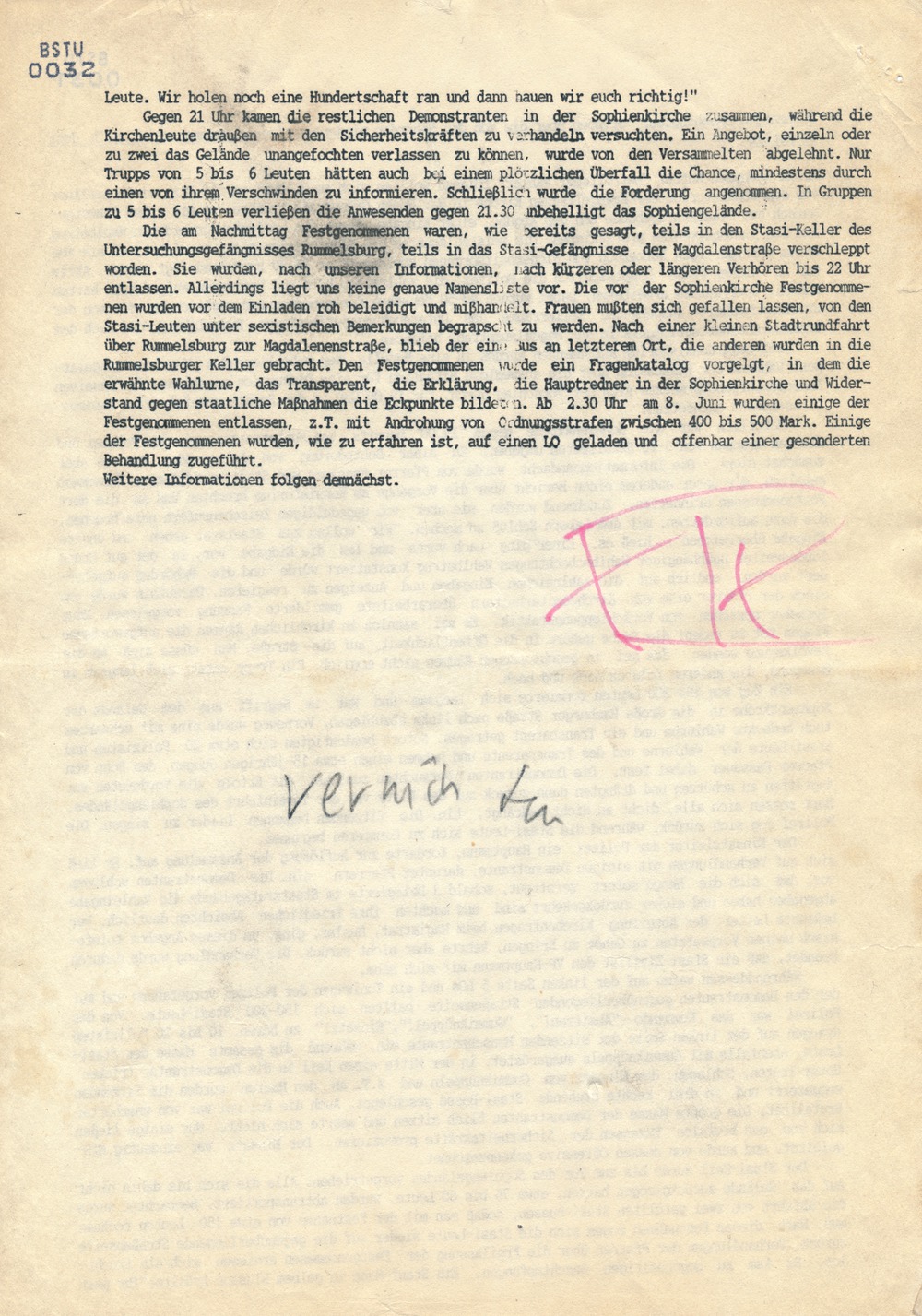 Wahlfall '89 - Dokumentation der Opposition über Wahlfälschungen