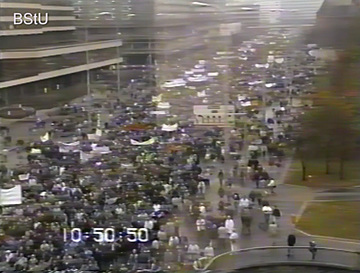 Observation der Massendemonstration am 4. November 1989