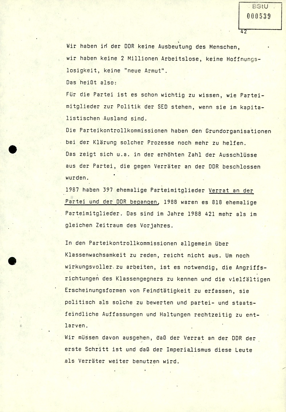 Referat über Arbeit der Parteikontrollkommissionen der SED bei der Durchführung von Parteiverfahren