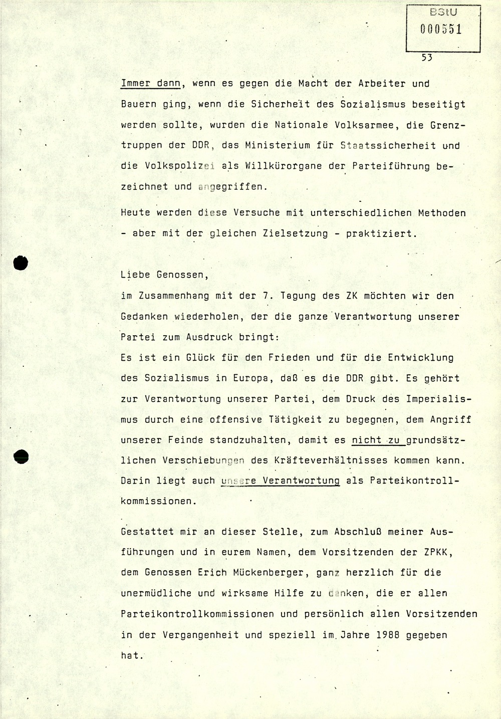 Referat über Arbeit der Parteikontrollkommissionen der SED bei der Durchführung von Parteiverfahren