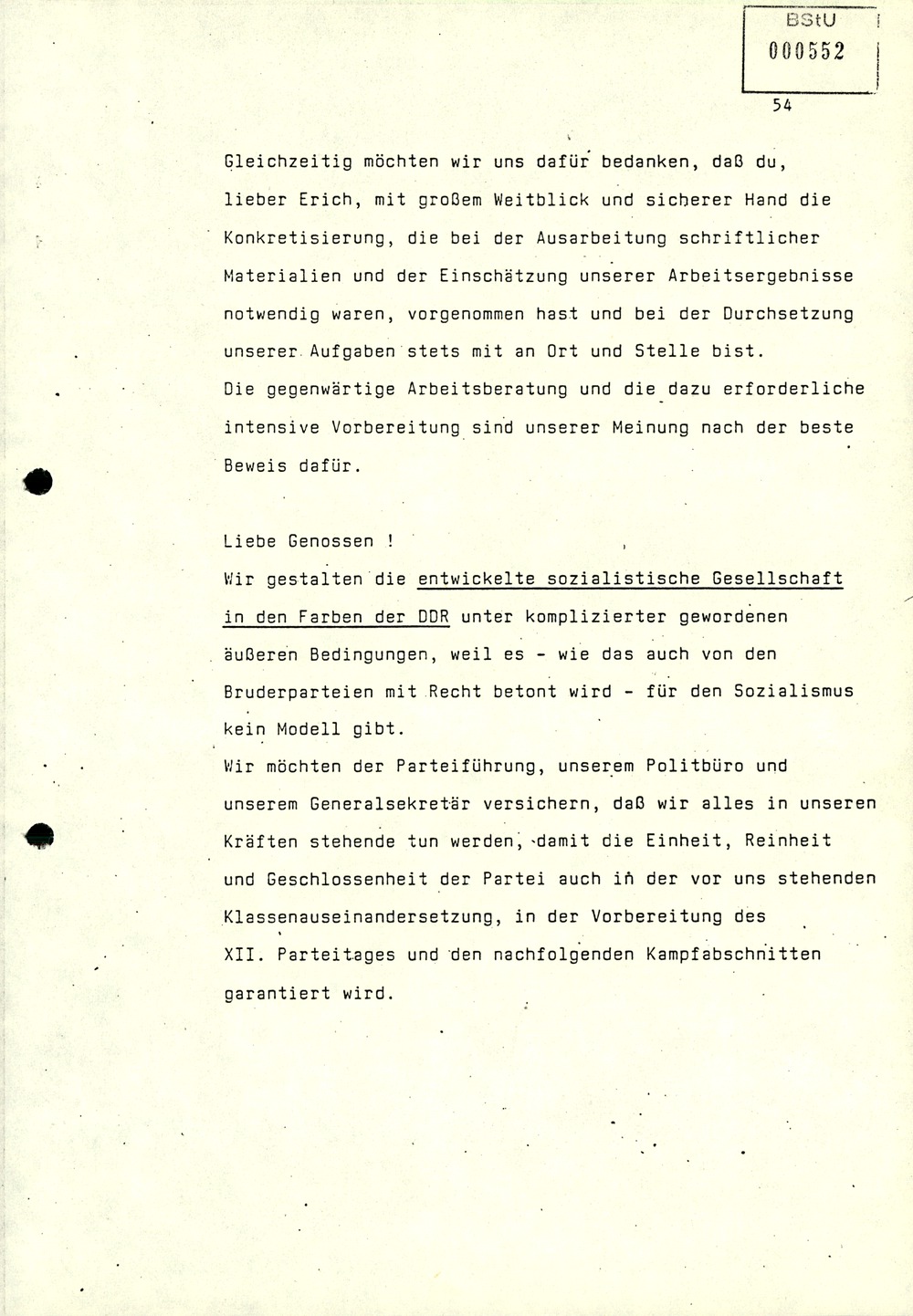 Referat über Arbeit der Parteikontrollkommissionen der SED bei der Durchführung von Parteiverfahren