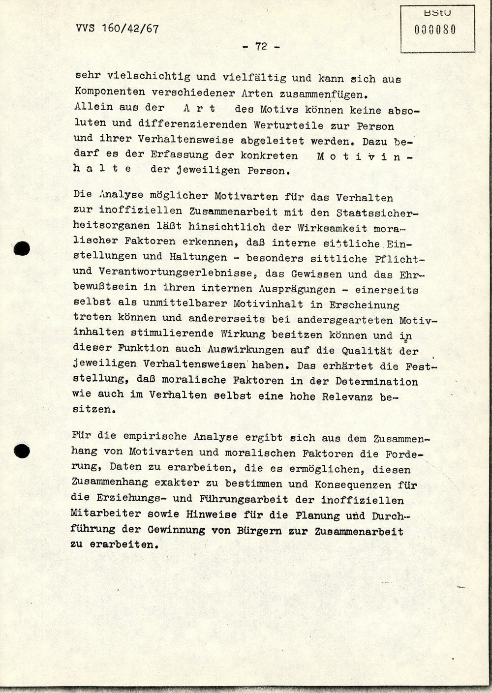 Dissertation "Die Wirksamkeit moralischer Faktoren im Verhalten der Bürger der DDR zur inoffiziellen Zusammenarbeit mit dem MfS"