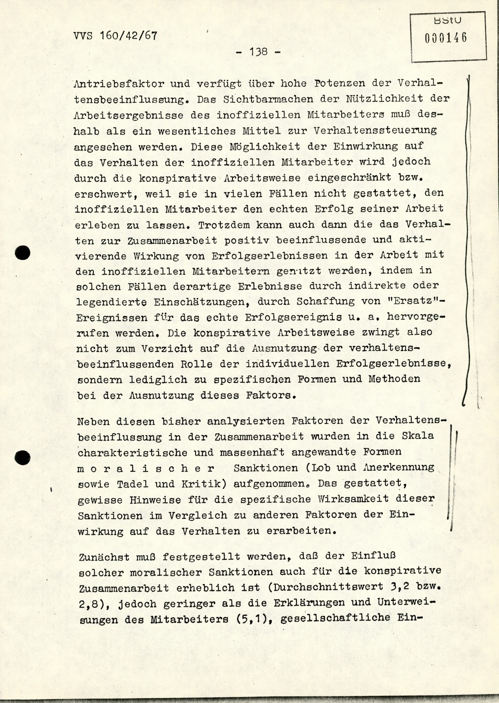 Dissertation "Die Wirksamkeit moralischer Faktoren im Verhalten der Bürger der DDR zur inoffiziellen Zusammenarbeit mit dem MfS"