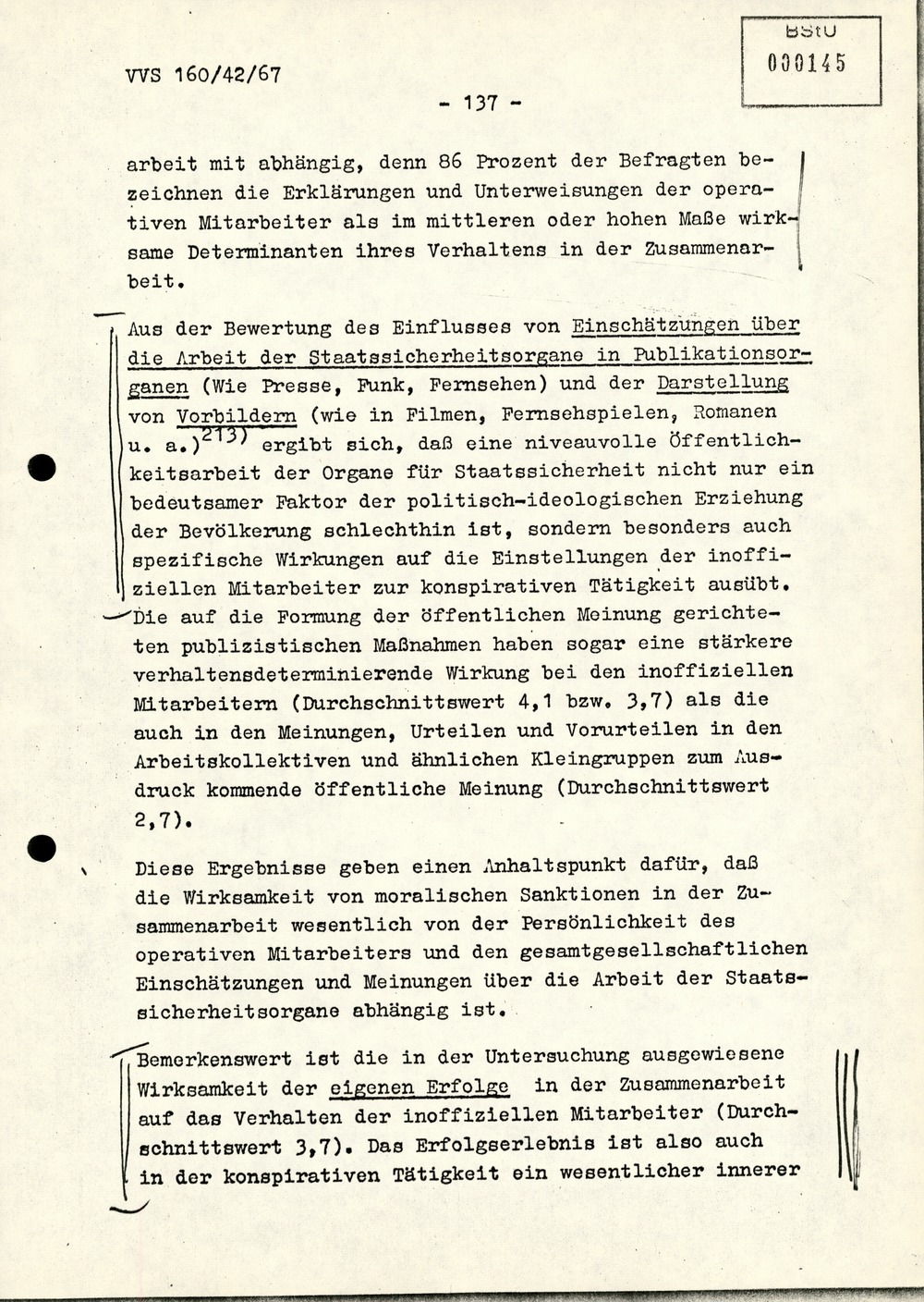 Dissertation "Die Wirksamkeit moralischer Faktoren im Verhalten der Bürger der DDR zur inoffiziellen Zusammenarbeit mit dem MfS"