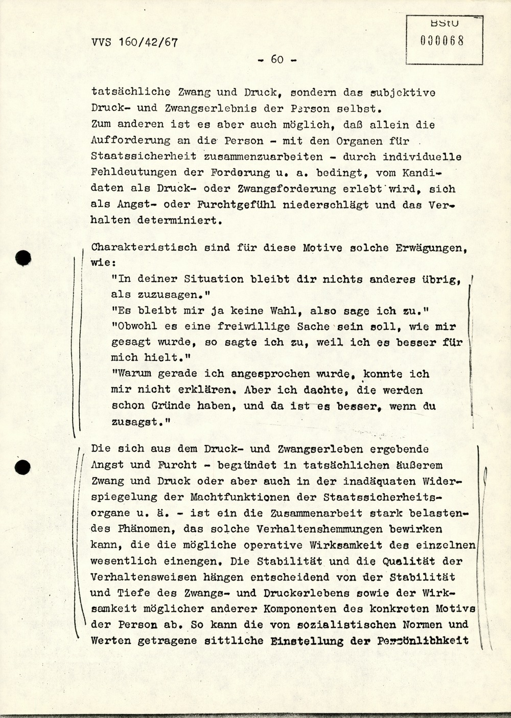 Dissertation "Die Wirksamkeit moralischer Faktoren im Verhalten der Bürger der DDR zur inoffiziellen Zusammenarbeit mit dem MfS"