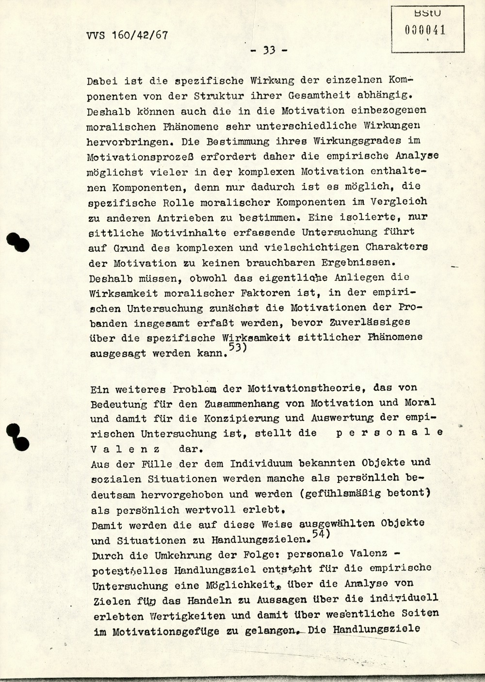 Dissertation "Die Wirksamkeit moralischer Faktoren im Verhalten der Bürger der DDR zur inoffiziellen Zusammenarbeit mit dem MfS"