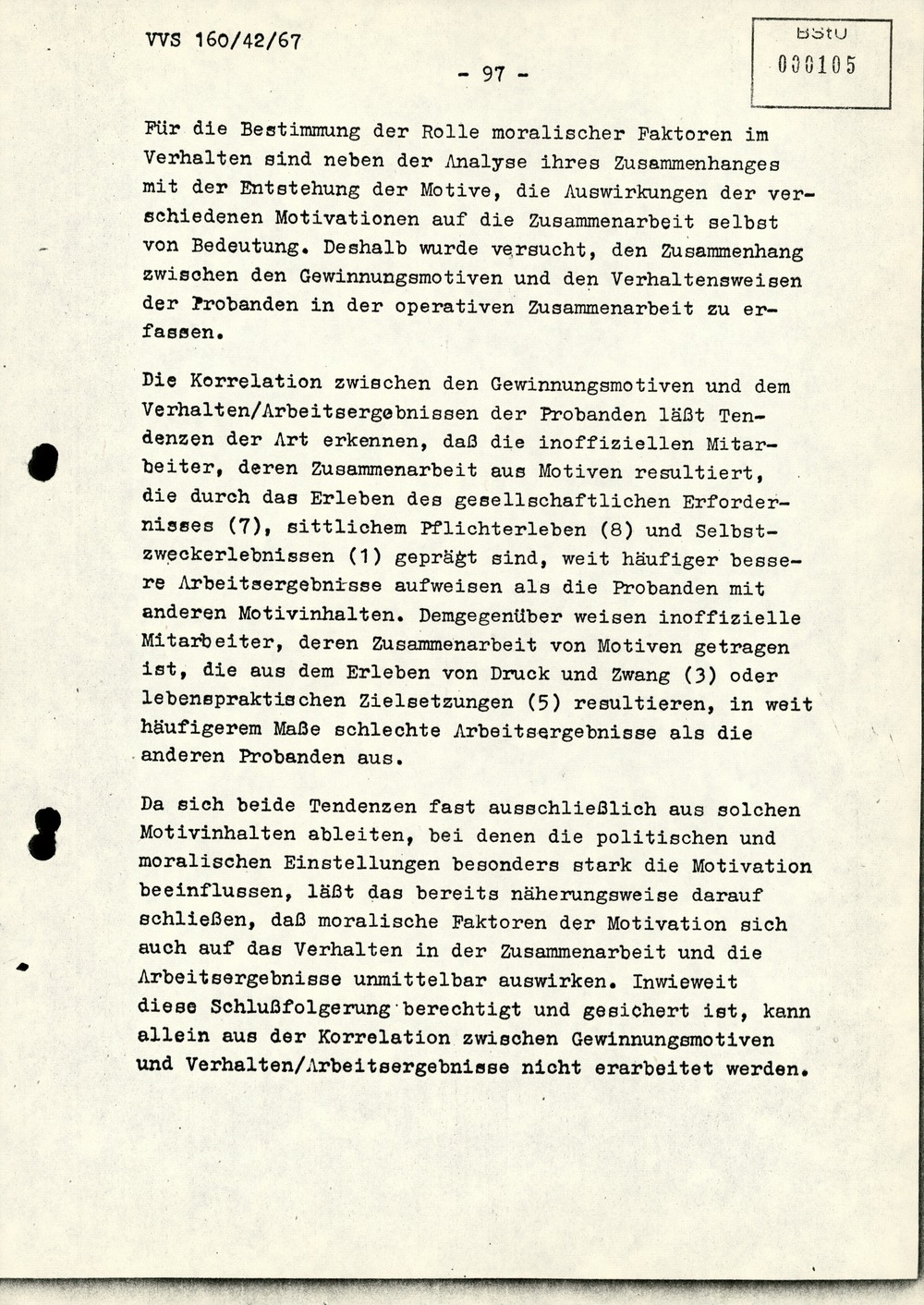 Dissertation "Die Wirksamkeit moralischer Faktoren im Verhalten der Bürger der DDR zur inoffiziellen Zusammenarbeit mit dem MfS"