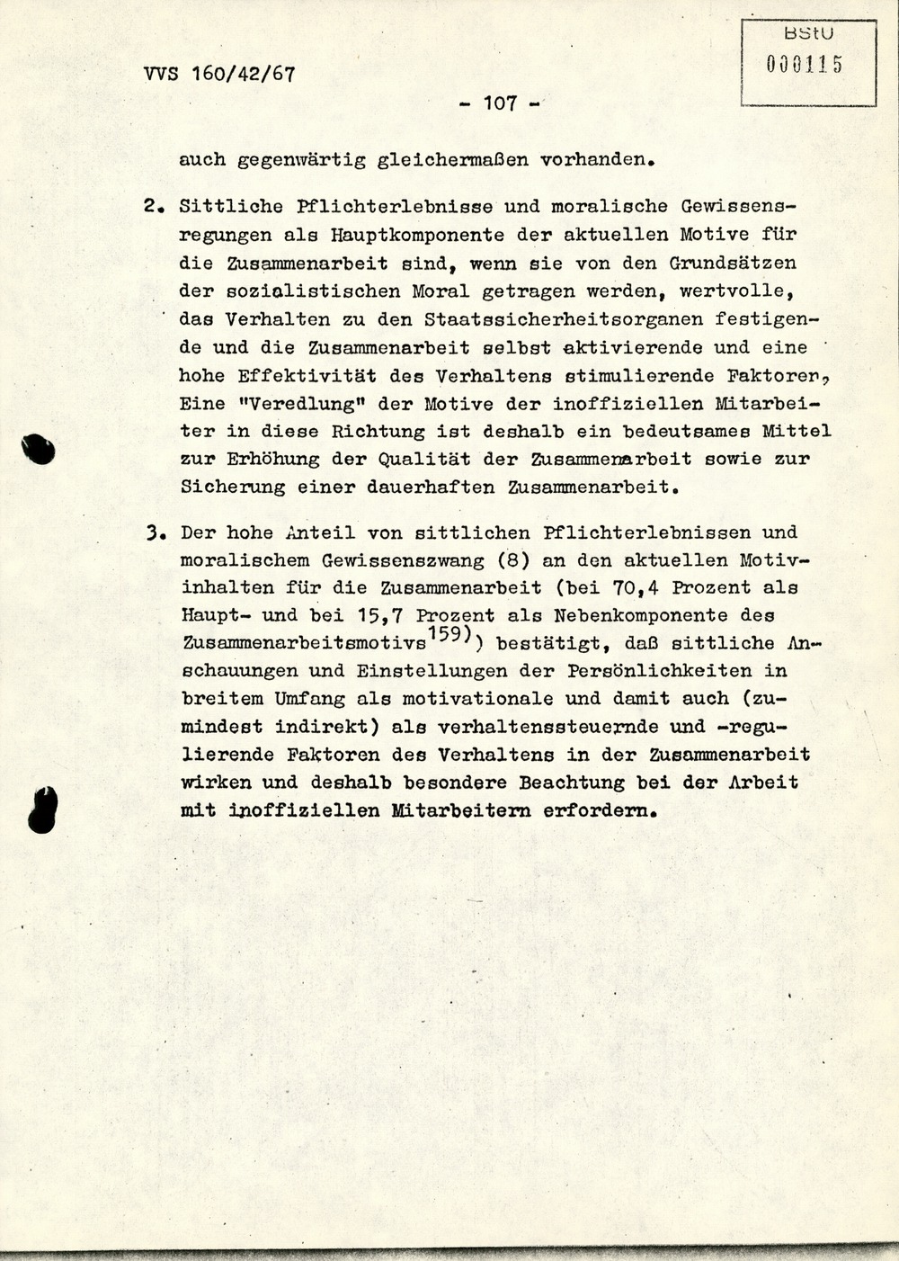 Dissertation "Die Wirksamkeit moralischer Faktoren im Verhalten der Bürger der DDR zur inoffiziellen Zusammenarbeit mit dem MfS"