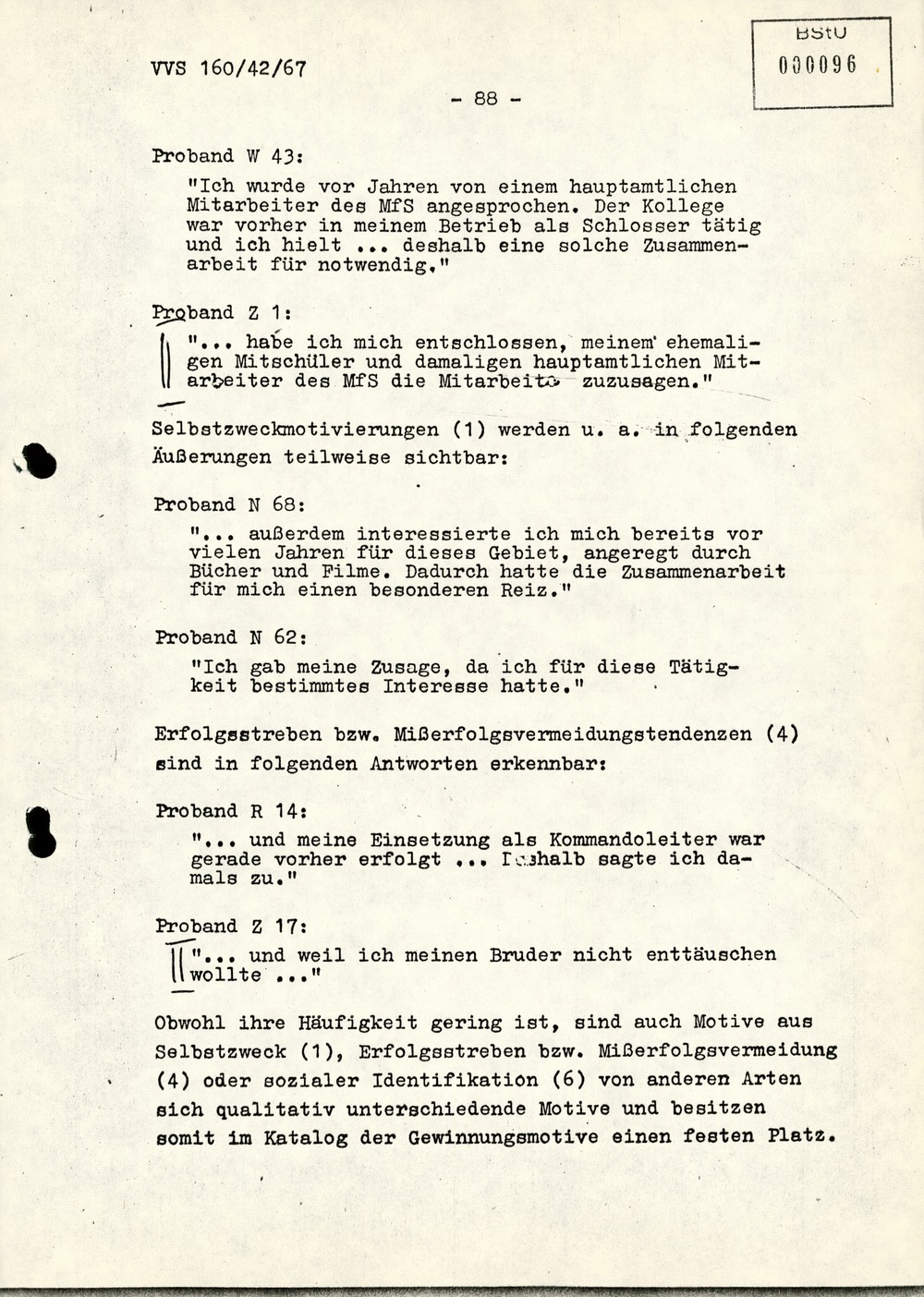 Dissertation "Die Wirksamkeit moralischer Faktoren im Verhalten der Bürger der DDR zur inoffiziellen Zusammenarbeit mit dem MfS"
