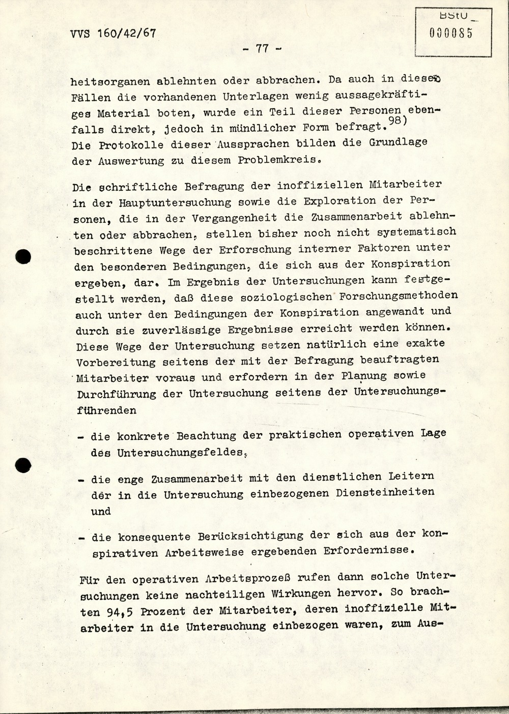 Dissertation "Die Wirksamkeit moralischer Faktoren im Verhalten der Bürger der DDR zur inoffiziellen Zusammenarbeit mit dem MfS"