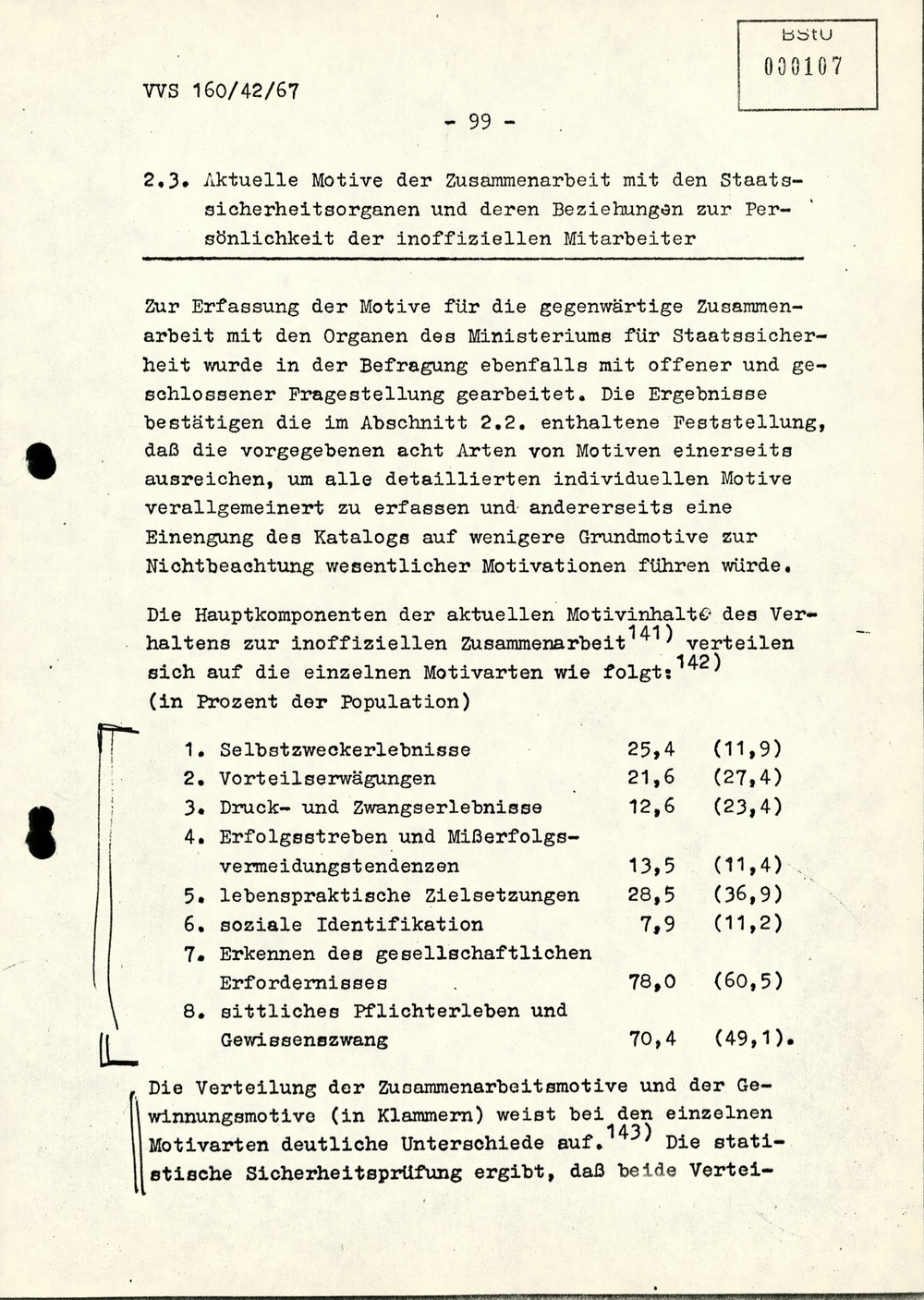 Dissertation "Die Wirksamkeit moralischer Faktoren im Verhalten der Bürger der DDR zur inoffiziellen Zusammenarbeit mit dem MfS"