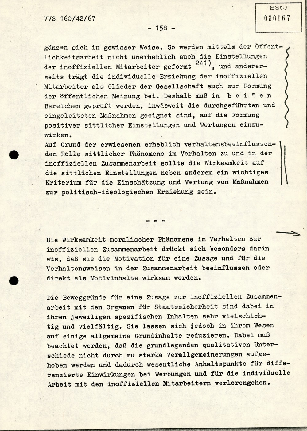 Dissertation "Die Wirksamkeit moralischer Faktoren im Verhalten der Bürger der DDR zur inoffiziellen Zusammenarbeit mit dem MfS"